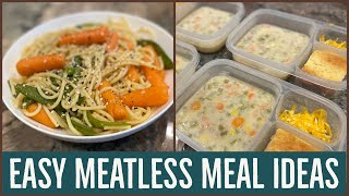 EASY & DELICIOUS MEATLESS RECIPES // VEGETARIAN MEAL IDEAS