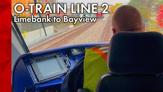 O-Train Line 2 - Limebank to Bayview (Northbound Trip in Fall 2025)
