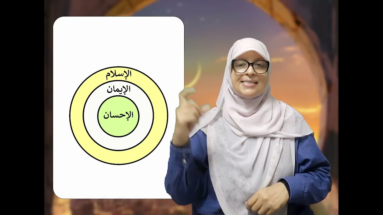 موضوع عن مراتب الدين ثلاث:  الإسلام والإيمان والإحسان