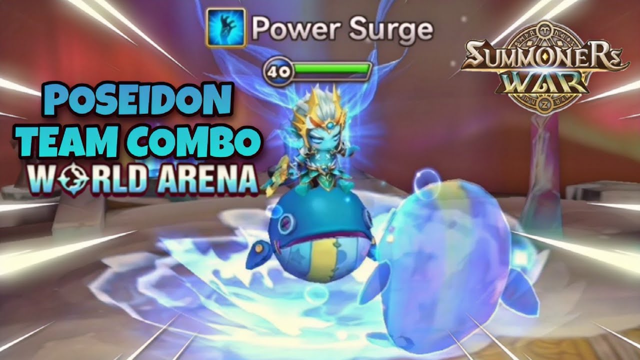 Poseidon Team Combo in World Arena Ep. 7 - Summoners War
