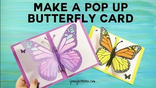 Pop Up Butterfly Card Tutorial (Three Versions)