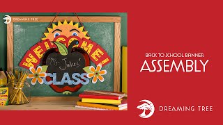 SVG File - Back To School Banner - Assembly Tutorial (For Cricut, Silhouette, and ScanNCut)