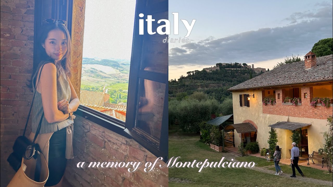 vlog.🇮🇹Tuscany 몬테풀치아노 | 부킹닷컴 9.7⭐️ Agriturismo 숙소 • 생애 첫 와이너리 투어🍷 • 160살 카페에서 전통디저트 • 현지인추천맛집