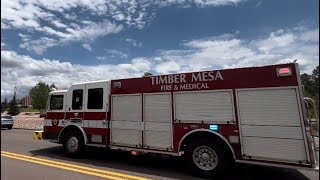 Timber Mesa Fire District Engine 17 Responding 