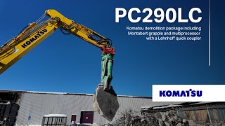 Komatsu Pc290Lc-11 Excavator Offers Demolition Power With Montabert And Lehnhoff Attachments