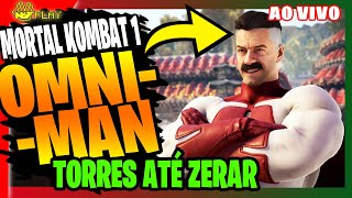 Zerando com OMNI-MAN no MORTAL KOMBAT 1 Gameplay TORRES e FINAL  ( Omniman  até zerar  )
