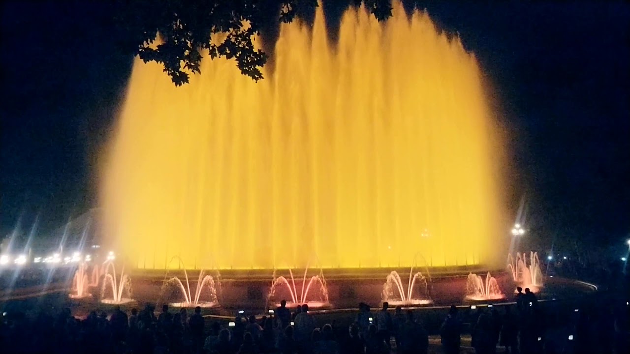 Barcelona fountain show part 2 2019 YouTube