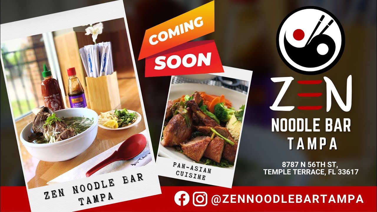 Zen Noodle Bar Tampa Coming Soon in Temple Terrace (Tampa), Florida ข้อมูลรายละเอียดมากที่สุด