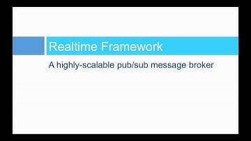 SE491: Message Oriented Middleware and The Realtime Framework