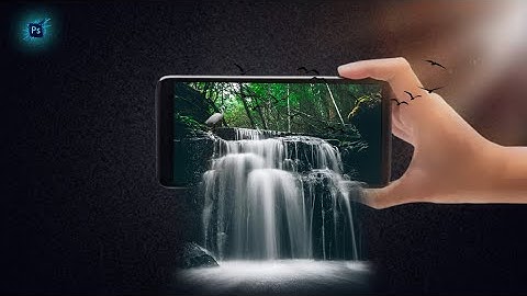 how to create realistic 3d waterfall manipulation photoshophow to make mobile manipulation photoshop