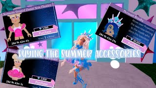 Buying all the summer accessories!