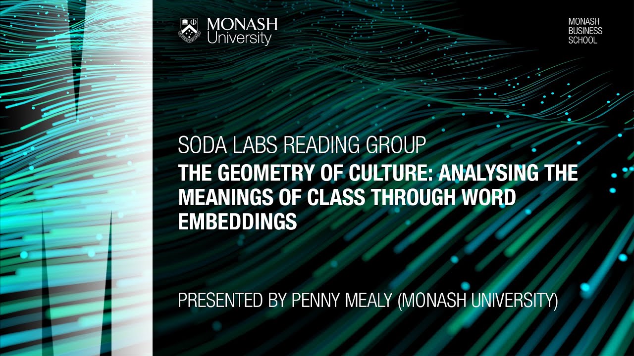 The geometry of culture Analysing the meanings of class through word