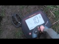 Teknetics eurotek pro depth test with hammerd coin