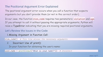 Solving the positional argument Error in Python Function Calls