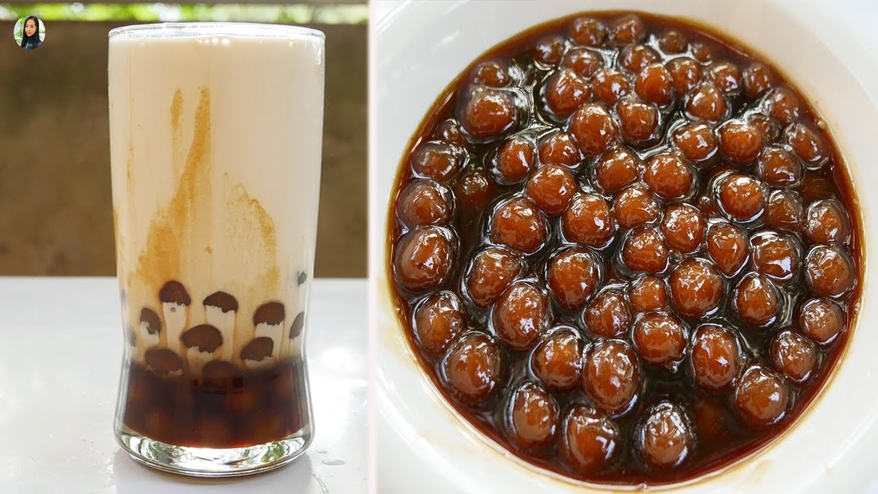 Tapioca Pearls Milk Recipe from Scratch Brown Sugar Boba Milk