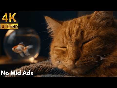 (NO MID ADS) Relaxing Music for Cats with Anxiety 🐱 Deep Sleep & Stress Relief Sounds
