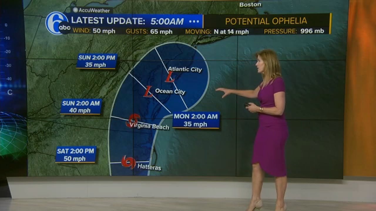 LATEST TRACK: Potential Tropical Storm Ophelia to bring heavy rain to ...