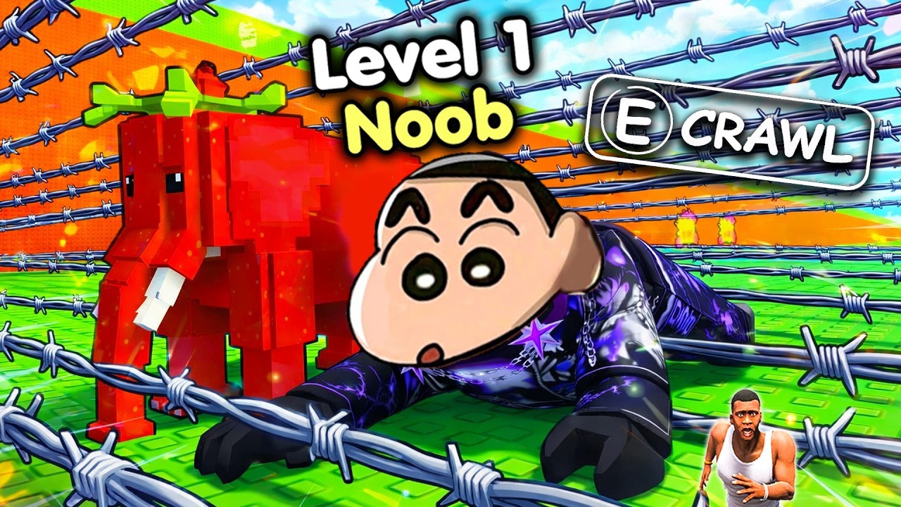 SHINCHAN CRAWL FOR BRAINROT in ROBLOX with FRANKLIN & CHOP | DREAM SQUAD