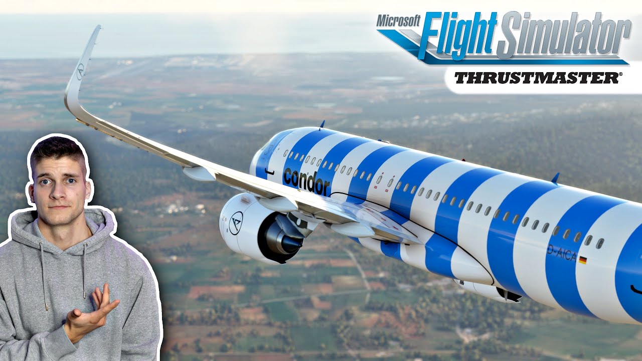 Condor A320neo nach Mallorca! Flight Simulator LIVE mit Thrustmaster TCA! AeroSimGermany