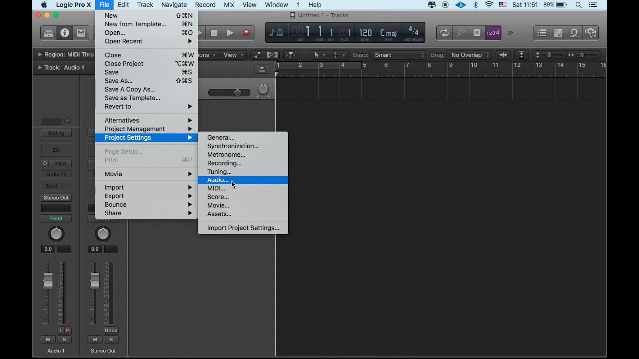 Where To Find Sample Rate And Bit Depth on Logic Pro X YouTube