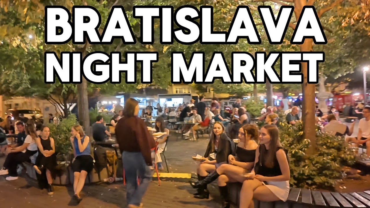 Я посетил оживленный ночной рынок Братиславы в Старом городе: бары, фуд-корт и местное пиво