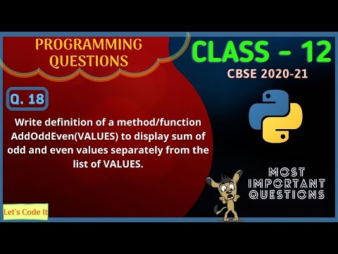 Write a function AddOddEven(VALUES) to display sum of odd & even values separately from list |Python