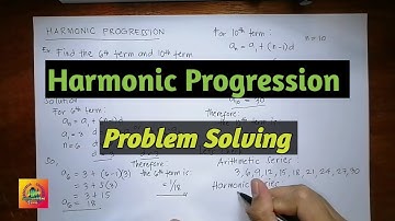 Harmonic Progression sample problem | Light C.E. Tutorials