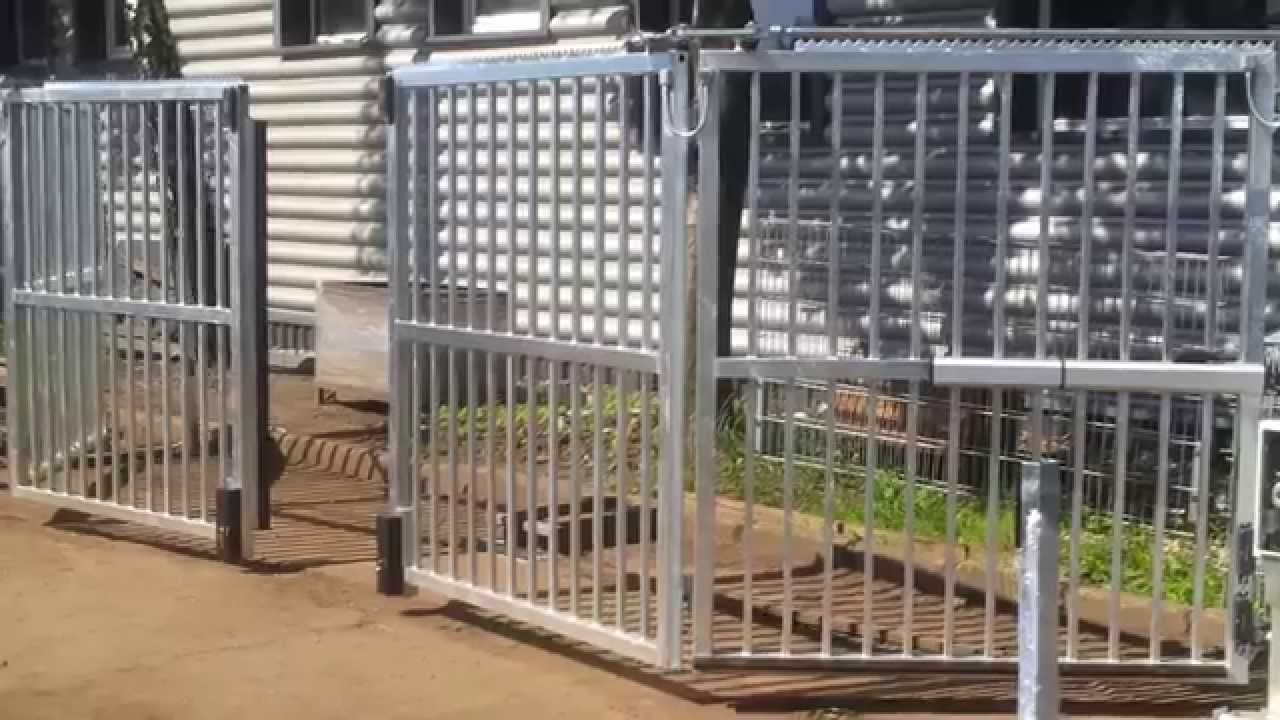 Trackless BiFolding Gate Automation (Opening) YouTube