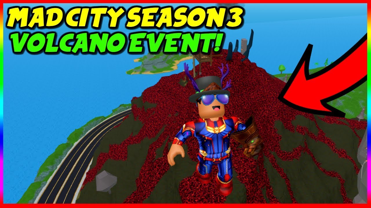 Mad City Season 3 Volcano Event Youtube - new mad city season 3 update is here volcano secret roblox