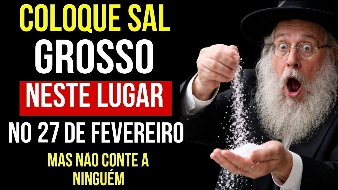 Coloque sal grosso neste lugar e o Dinheiro chegará aos montes | Sabedoria Judaica