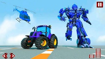 Tractor Robot Transform Car War : Moto Robot game 🚜🚗🤖 |
