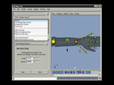 maya auto rig demo