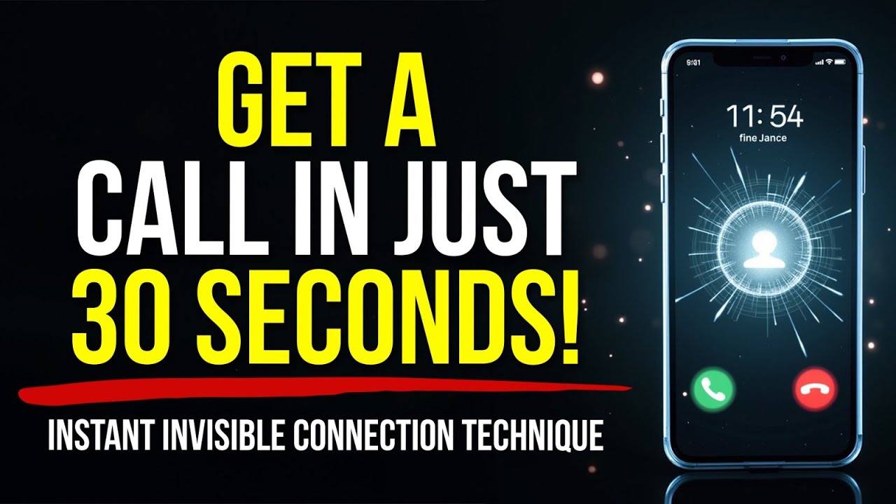 Get a Call in 30 Seconds! The Instant Invisible Connection Technique ...