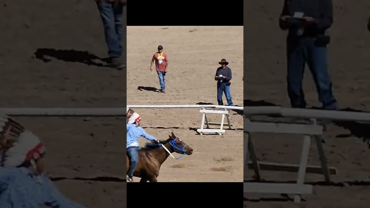 Indian Relay Races On Horseback (Bareback) 🐎!  FULL Video In Description!