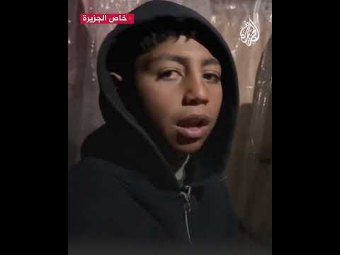 "نجلس بخيمة مقطعة ونتغطى بالنايلون".. معاناة نزوح عائلات وأطفالهم بغزة