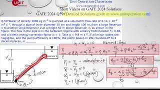 Pump Power For Inclined Flow To a Reservoir