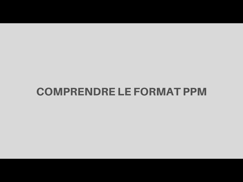 Comprendre le format PPM