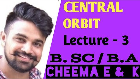 Areal velocity for central orbit