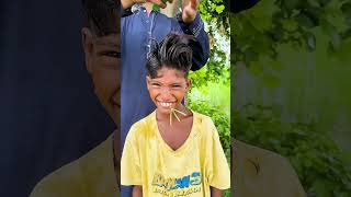 Adorable Kid Can't Stop laughing During Haircut
