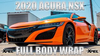 Celebrity 2020 Acura NSX - Full Body XPEL Wrap Process! Wealth