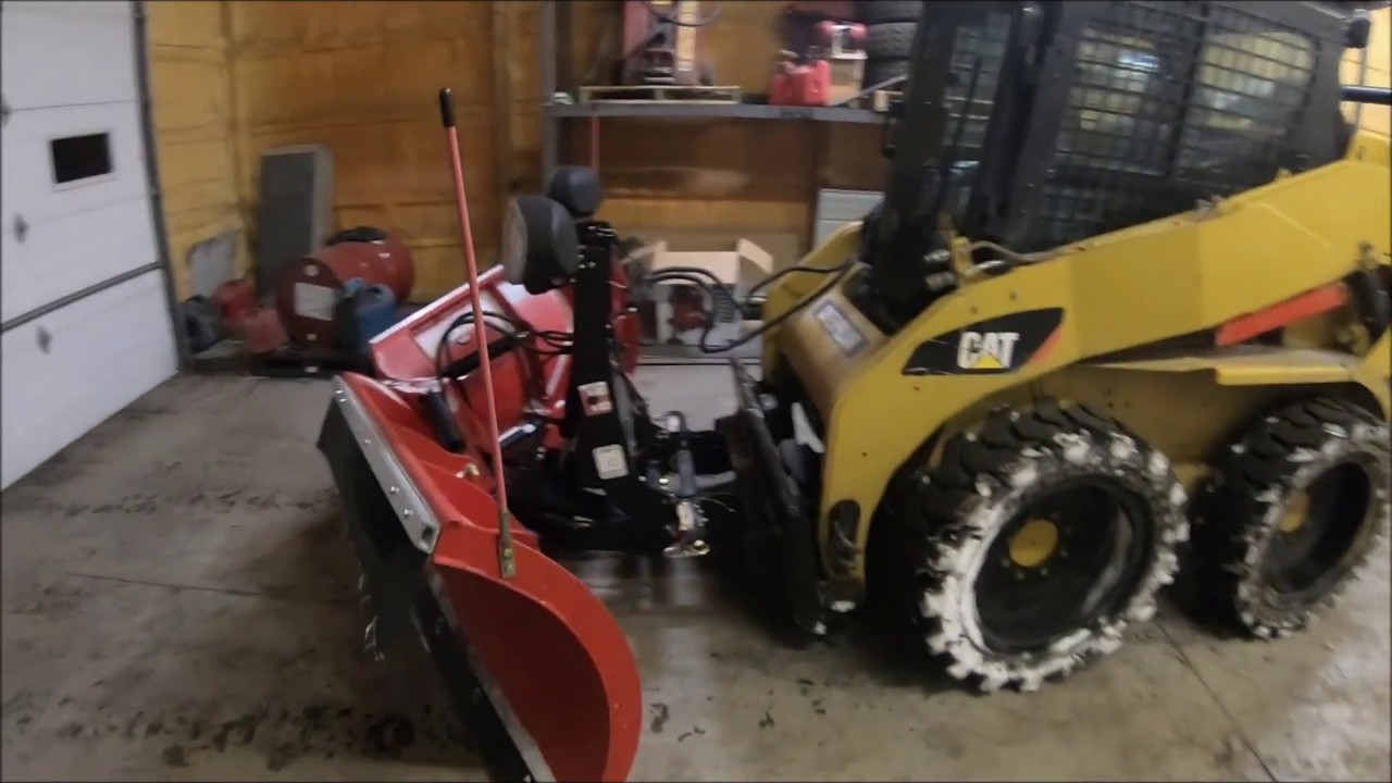 Start to Finish Skid steer w/Boss V Plow YouTube