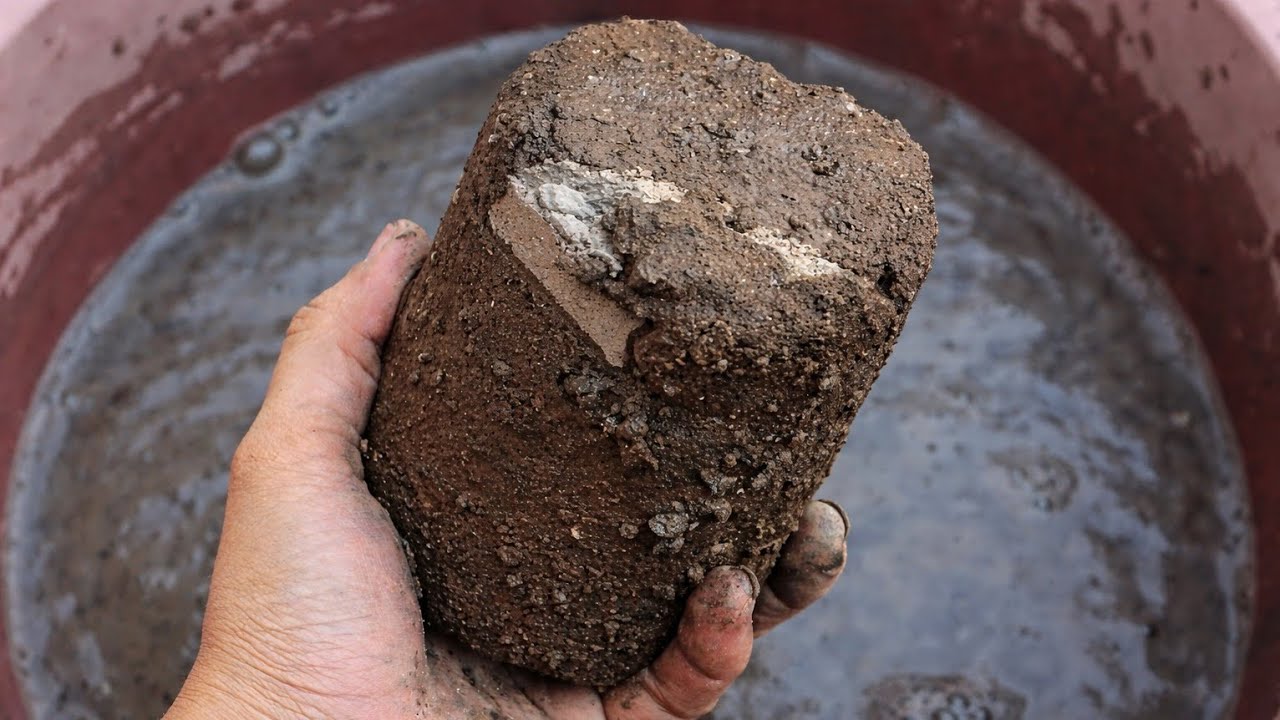 New Combo of Sandment Dipping 💦 + Dusty Gritty Charcoal Storm Dry in Claypoy 😷 - @RidaEarthyASMR 