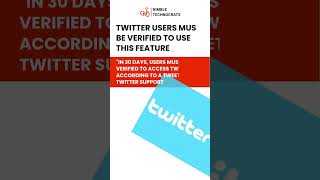 Twitter users must be verified to use this feature | #nimbletechnocrats screenshot 1
