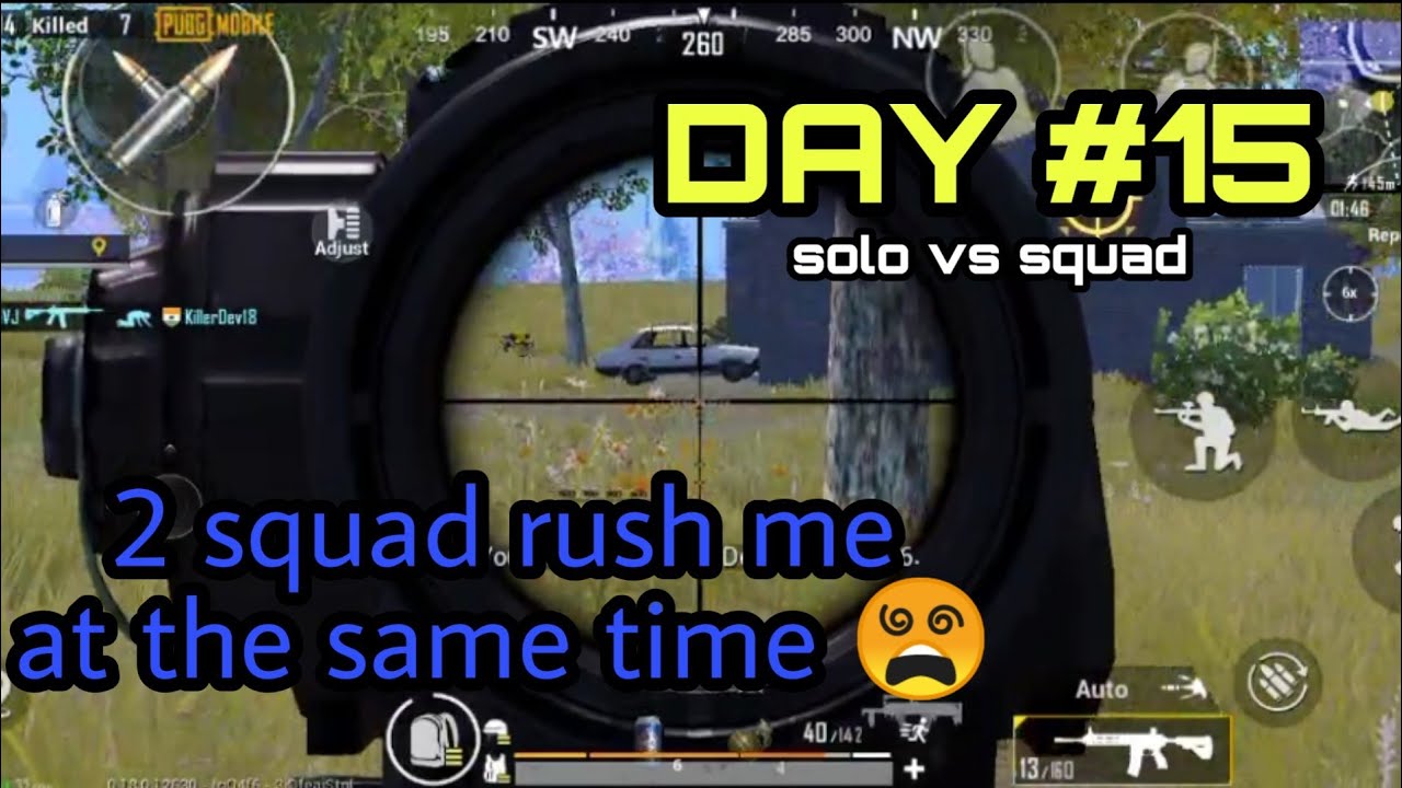 When NOOB trying to play SOLO vs SQUAD | Day #15 | PUBG MOBILE GAMEPLAY ...
