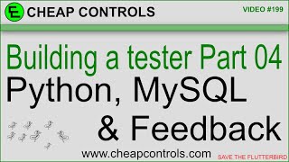 199 building a tester part 4, adding the Python and Feedback from JavaScript, PHP, AND MYSQL