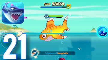 Fish Eat Fish.io - Gameplay Walkthrough Part 21 - Oceanic Whitetip Shark (ios,Android)