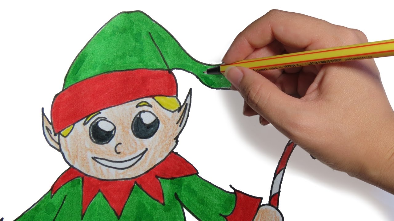 COMO DIBUJAR UN DUENDE DE NAVIDAD FACIL: paso a paso para niños - thptnganamst.edu.vn