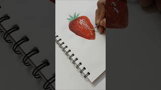 Strawberry Watercolor Painting 🍓✨️❤️ #shorts #art #watercolor ##watercolorpainting #Painting