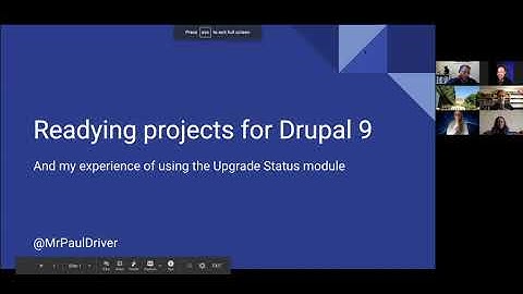 Drupal Yorkshire June 2020 Ugrading to Drupal 9 using Upgrade Status module