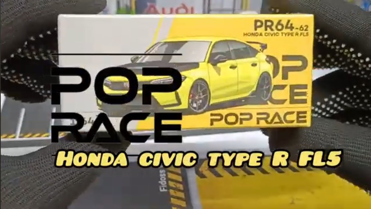 Nice yellow colour Honda civic type R FL5 Pop Race #hotwheelscollectors ...